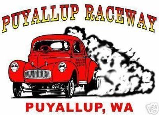 Puyallup WA Raceway Mens M L XL 2X XXL 2XL Drag Racing T Shirt Car 