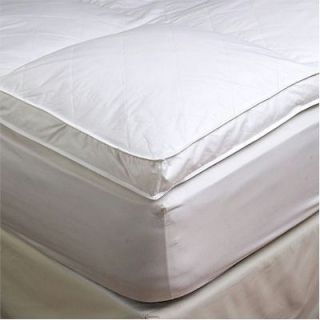 Full Goose Down Mattress Topper Featherbed / Feather Bed Baffled