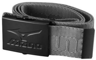 Mizuno Webbing Belt Charcoal Color Mens One Size Fits All
