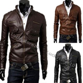   Top Designed Sexy PU Leather Short Jacket Coat 3color 4 size M1668