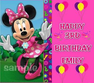 MINNIE MOUSE #2 BIRTHDAY FROSTING SHEET EDIBLE CAKE TOPPER 