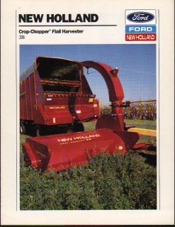 New Holland 38 Tractor Crop Chopper Flail Harvester Brochure