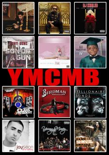 YMCMB Album Covers A1 Poster Drake Lil Wayne Nicki Minaj Tyga Birdman 