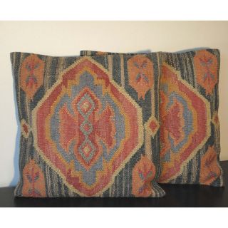 Tribal Indo Kilim Pillows (Set of Two)   Indo Handmade Pillows