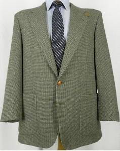 Vintage Tweed Hunt Valley Blazer Elbow Patches 44R 44 R leather 