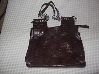 Genuine Carpisa Brown Faux Croc Leather Handbag