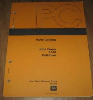 John Deere 6410 Bulldozer Parts List Catalog Manual PC 920