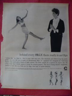 1965 (FROM SEVENTEEN) YOUNG OLGA BRA AND PANTY GIRDLE OF CHEMSTRAND 