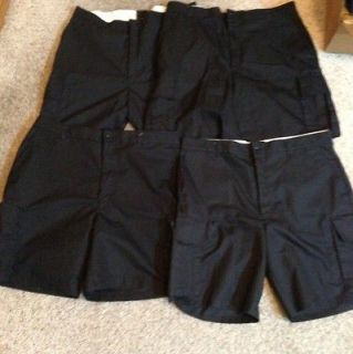 Pair Red Kap Black Cargo Shorts 40 Waist