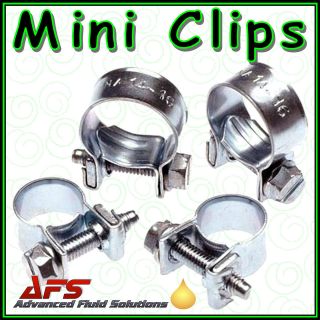   Jubilee Mini Hose Clips Clamps Pipe Nut & Bolt   Air Fuel Water AFS