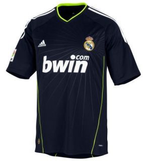 adidas Real Madrid 2010 2011 Away Soccer Jersey Brand New Black