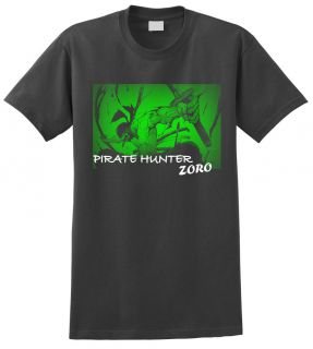 One Piece Anime Roronoa Zoro T Shirt Luffy Pirate Hunter