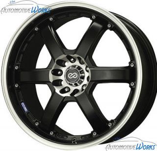   Enkei PKR 5x108 5x4.25 5x115 +38mm Matte Black Rims Wheels Inch 17