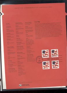 3630/6 37c Flag Sheet & Coils USPS #0213 Souvenir Page