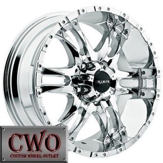 18 Chrome Wizard Wheels Rims 6x139.7 6 Lug Titan Tundra GMC Chevy 1500 