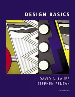 Design Basics by Stephen Pentak and David Lauer 2004, Paperback 