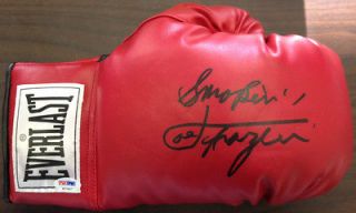 Smokin Joe Frazier Auto Autograph Everlast Boxing Glove PSA COA