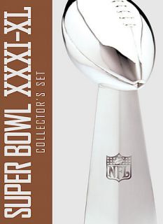NFL Superbowl Collections Super Bowl XXXI   XL DVD, 2006, 5 Disc Set 