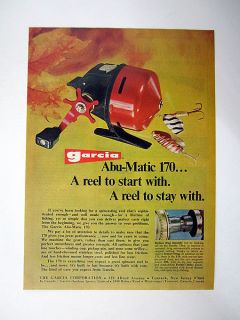 1973 print Ad for Garcia Abu Matic 170 Spincast Fishing Reel 