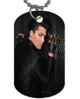 New Adam Lambert Sexy Dog Tag KeyChain Necklace Gift