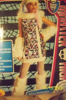 MONSTER HIGH COSTUME/DRESS UP NEW ABBY BOMINABLE LEG WARMERS 