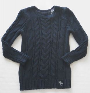 ABERCROMBIE & FITCH Womens Navy Cable Knit Sweater Size XS
