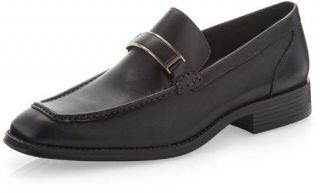 Donald J Pliner Mens Adonis Black Slip on Casual fashion Bit Loafers 