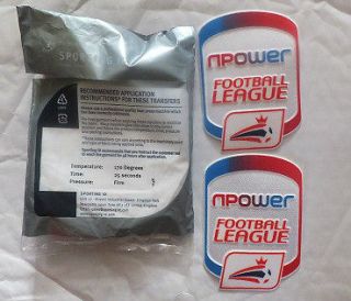 NPower Football League Shirt patches Lextra Sporting ID player size