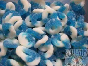 Gummi Blue Raspberry Rings bulk gummy candy 1 pound