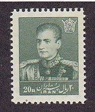 Iran 1121a MNH 1958 20r Shah Pahlavi Wmk 306 Arms of Iran Issue *GEM*