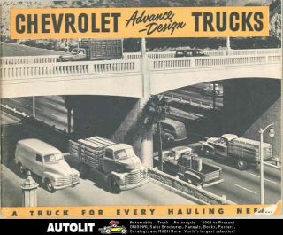  Chevrolet Truck Brochure COE Tractor Trailer Pickup Panel Suburban 
