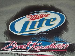 Brad Keselowski 2 Miller Lite NASCAR Gray NWT XXL T Shirt Penske 