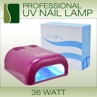 36W UV Nail Lamp Acrylic Gel Salon CURING Light TIMER DRYER SPA Watt 