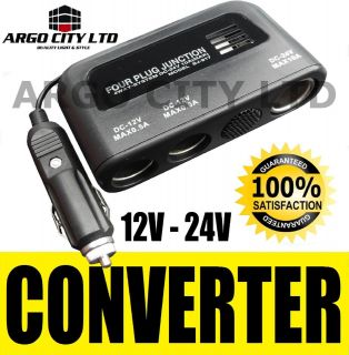   CONVERTER CAR VAN 12V 24V 4WAY CIGARETTE SOCKET PLUG CHEVROLET CAPTIVA