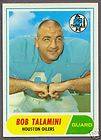 1968 TOPPS FOOTBALL #68 BOB TALAMINI EX NM HOUSTON OILERS CARD