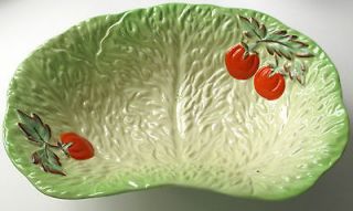 Beswick Ware curved dish tomato lettuce leaf serving bowl vintage 