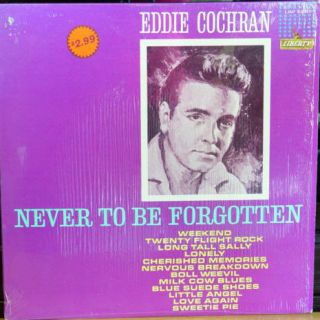 EDDIE COCHRAN NEVER TO BE FORGOTTEN MEMORIAL LP ROCK DOO WOP RARE NO 