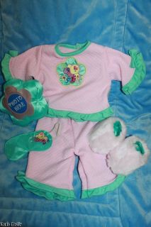 Cabbage Patch Kids Modern TRU Girls Pink Butterfly Pajamas Complete 