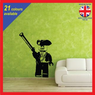   Character with musket   Wall Art Decal Graphic Bedroom Vinyl Kids