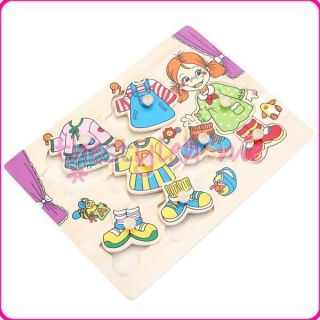   Clothes Changable Educational Jigsaw Puzzle Kids Learning Kit Sets