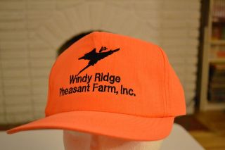 Windy Ridge Pheasant Farm Snapback Hat Cap Hunting Tiro OH Chinese 