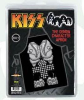 Kiss Demon Character Apron Kitchen Cooking BBQ Gene Simmons KISS Army 