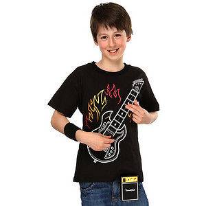 Kids Playable Electronic Guitar T Shirt w/ Amplifier *GREAT GIFT 