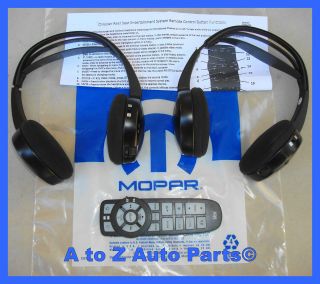   DVD Player HEADPHONES & REMOTE COMBO,Mopar (Fits Jeep Grand Cherokee