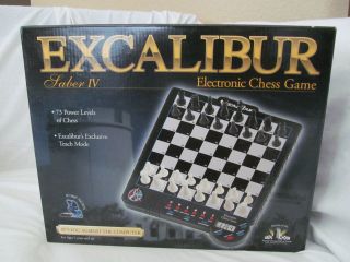 New in Box Excalibur Electronic Chess Saber 4 Game Model 901E 4