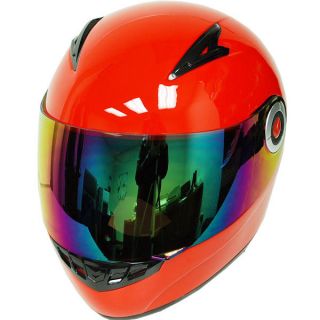 New Youth Kids Motorcycle ATV Dirt Bike Full Face Helmet Glossy Red S 