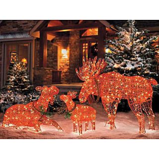 lighted christmas moose