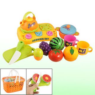 Plastic DIY Cooking Kitchen Play Toy Food Set for Children