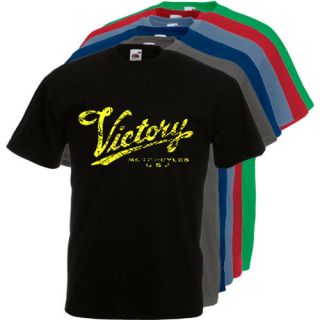 T136 Victory Y Motorcycles USA Choppers Vintage Cool 7 Colors T shirt 