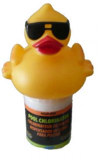 Pool Chlorine Float Chemical feeder Derby Duck 3 Tab holder swim 